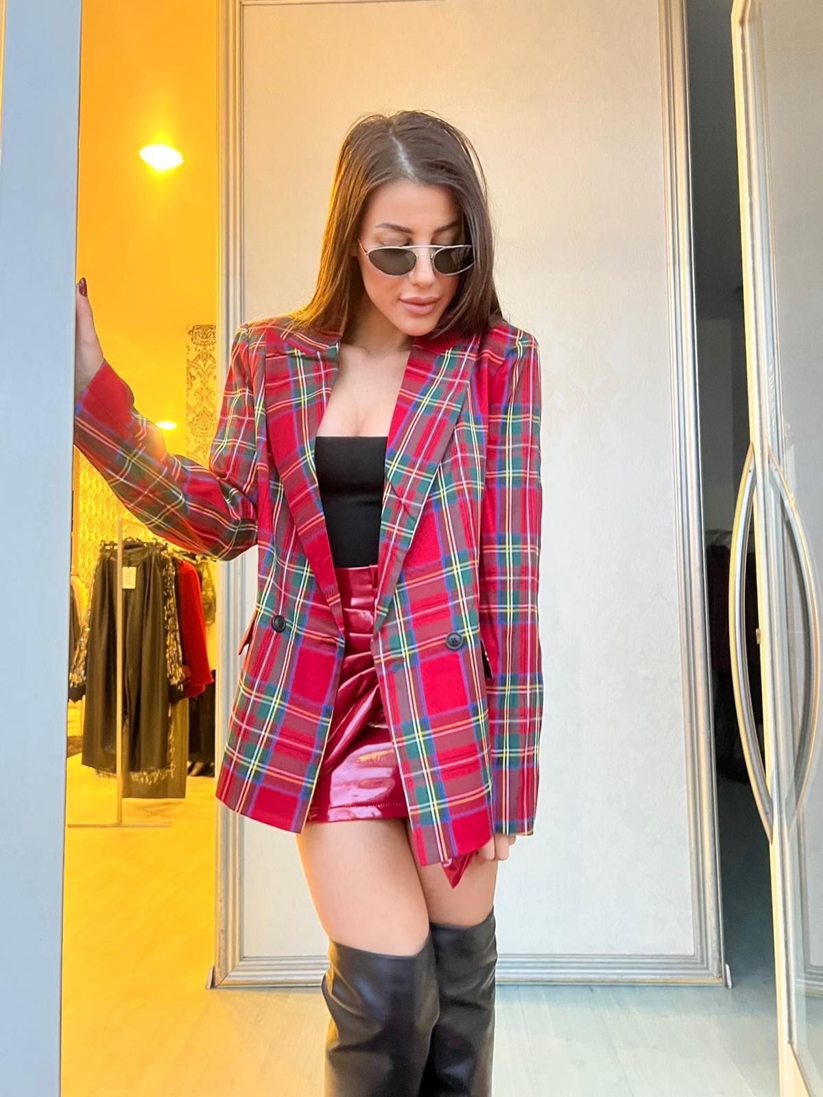 Giacca tartan
