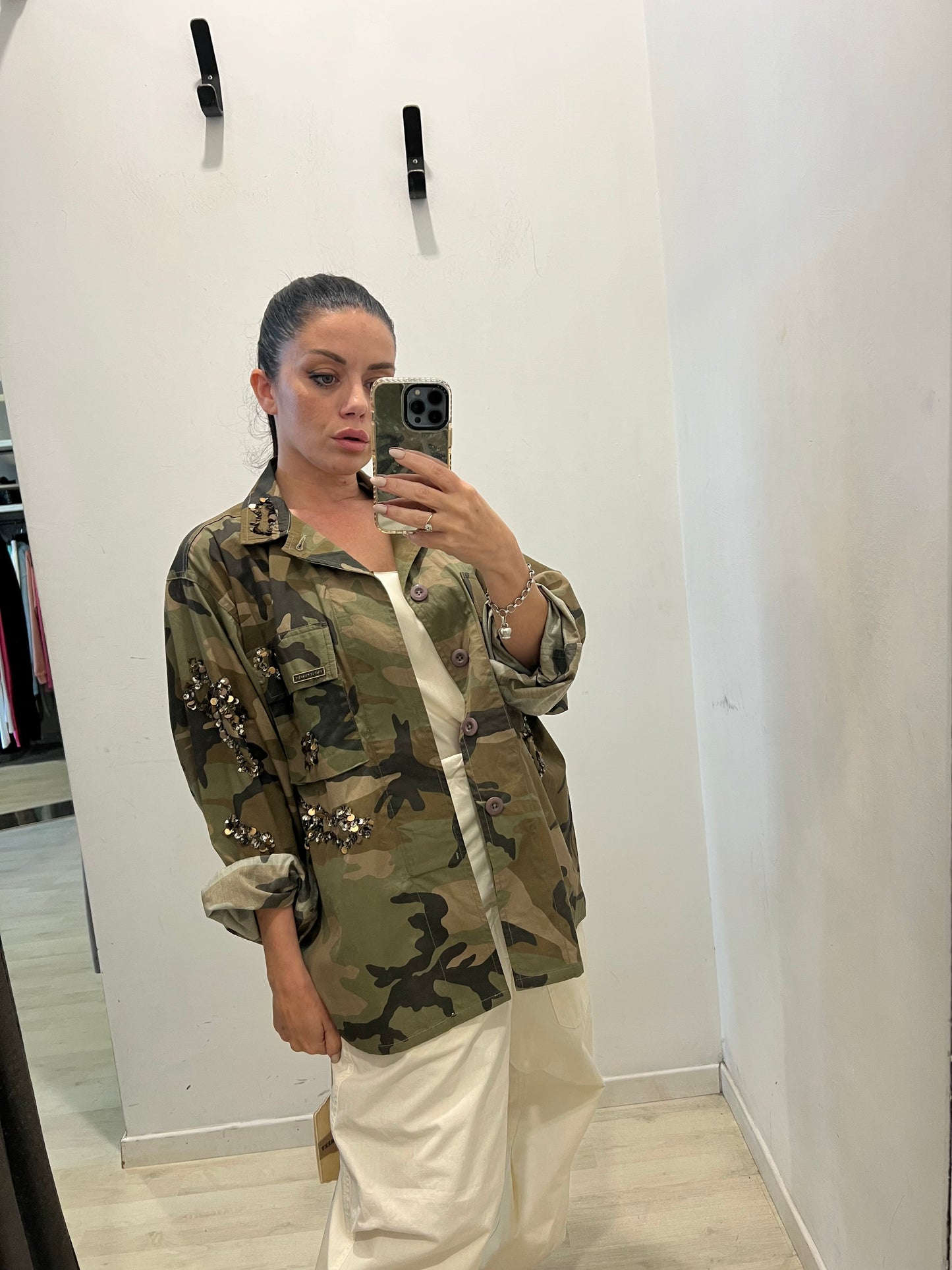 Giacca camouflage front street