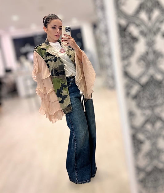 Giacca camouflage front street