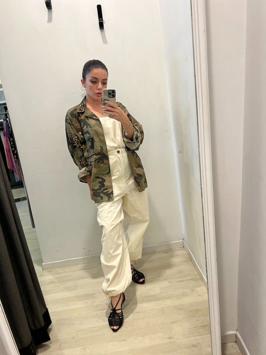 Giacca camouflage front street