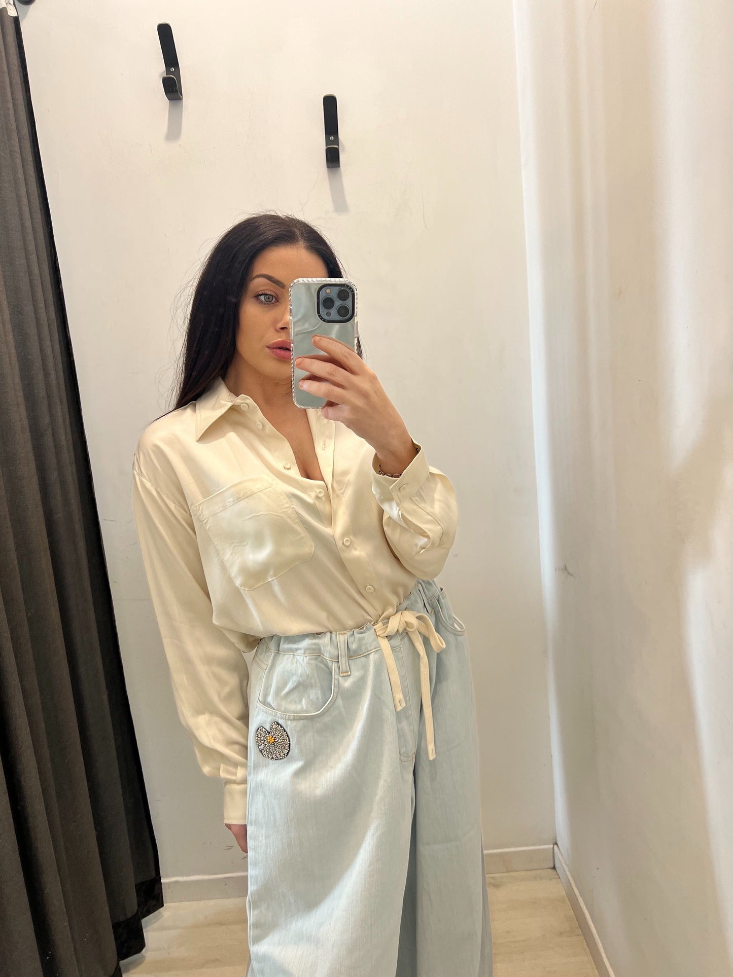 Camicia satin FRONT STREET