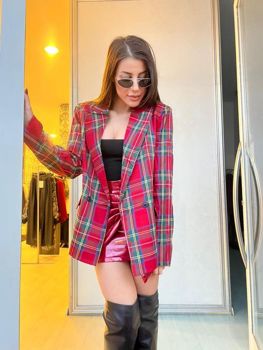 Giacca tartan
