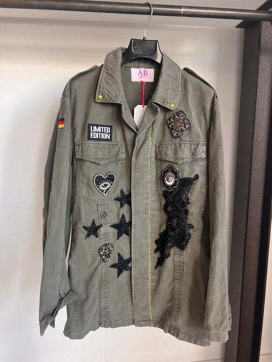 AB pink giacca patch vestibilita' dalla 40/46