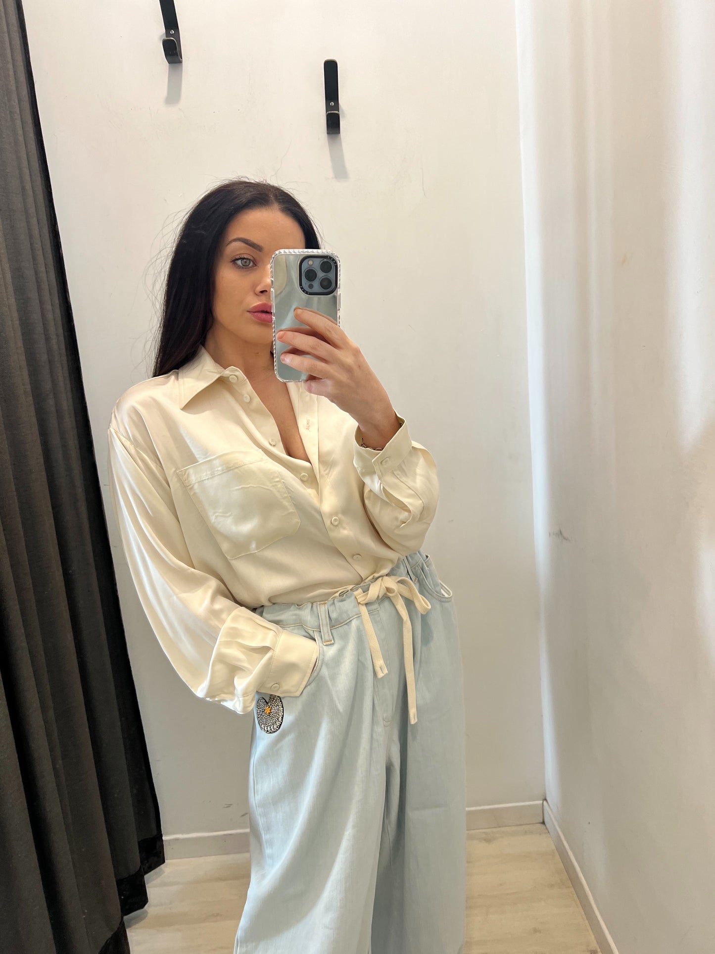 Camicia satin FRONT STREET